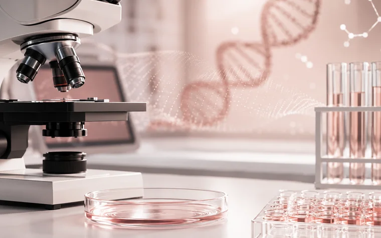 Técnica de ICSI sendo realizada em laboratório de embriologia